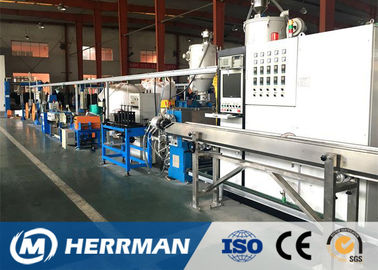 High Performance Fiber Optic Cable Sheathing Line / Cable Coating Machine 100mpm