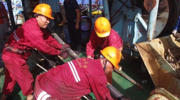 First submarine cable of Haiyang wind power project completed